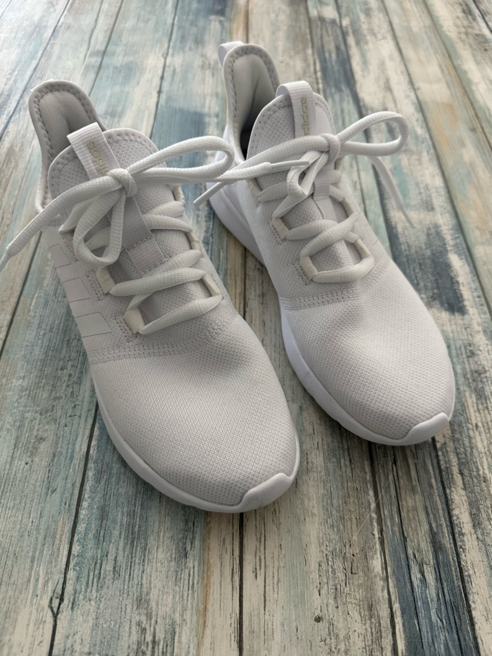 Adidas Cloudfoam Pure 2.0 Sneakers Women’s Size 8 Shoes H04757 White EUC